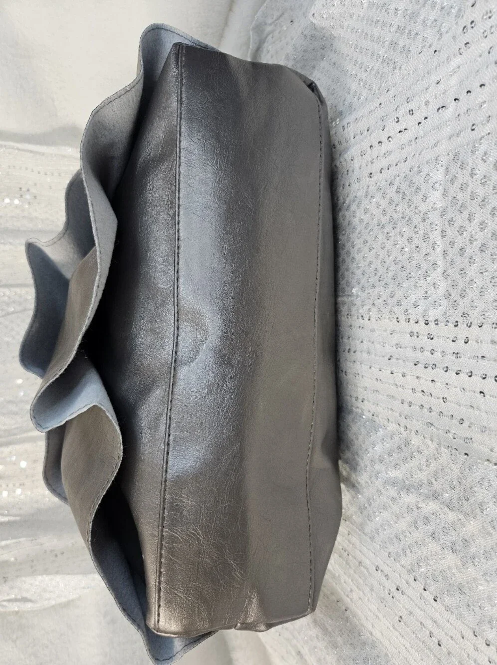 Y2K Style Ruffle Hobo Shoulder Bag NWOT